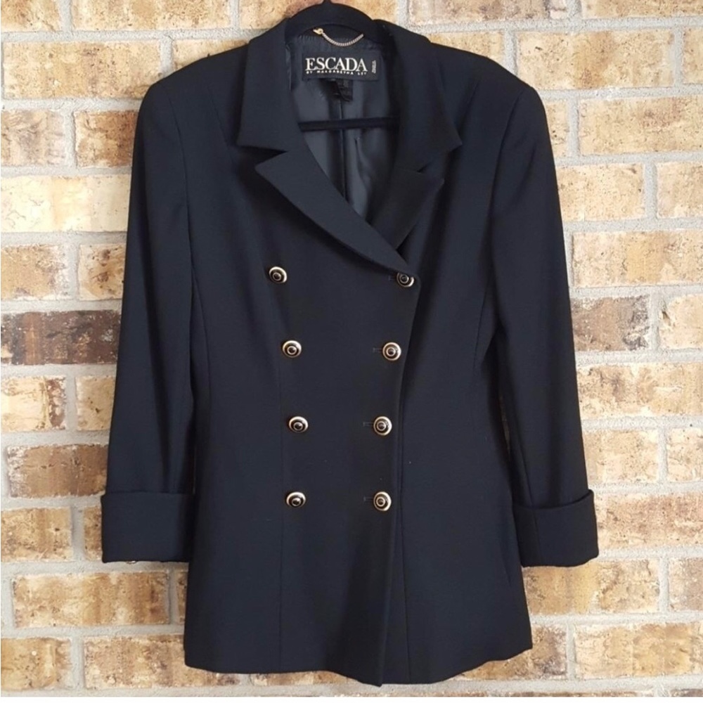 ESCADA wool coat jacket by Margaretha Ley Like NWOT barely worn